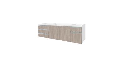 Armario-para-cozinha-branco-Blu-200-com-porta-e-gavetas-grigio-Bumi-1445090