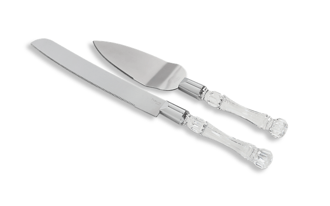 Conjunto para bolo 2 peças Tasty 1 faca de 33,5 x 2,5 x 2,1 cm + 1 pá de 27,5 x 5,2 x 2,1 cm 1 pá de 27,5 x 5,2 x 2,1 cm - Haus