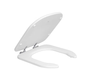 Assento Poliéster Com Abertura Frontal E Microban Para Bacias Vogue Plus Branco Deca