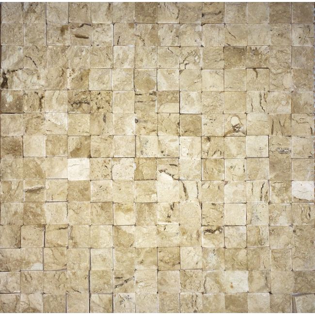 Mosaico-de-marmore-Leblon-28x28cm-bege-Trento-1583689