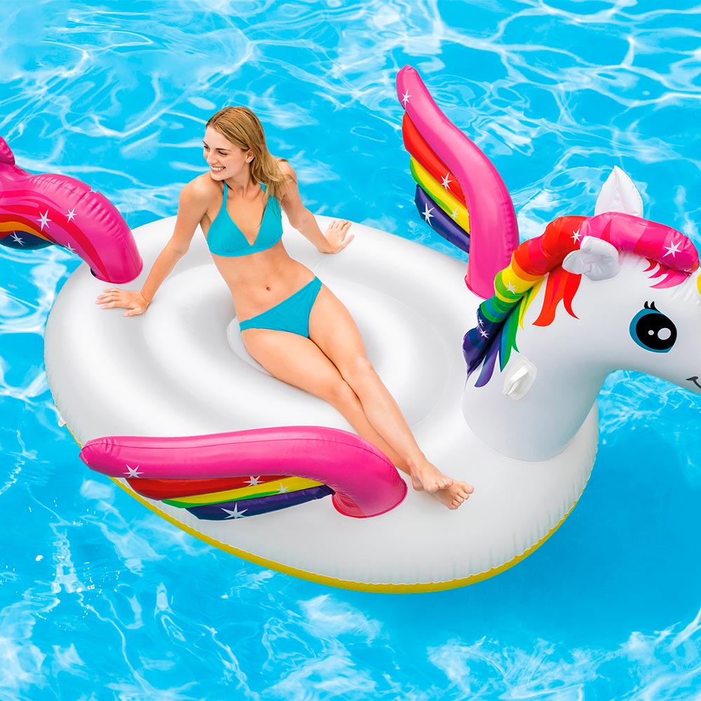 Boia Unicórnio Intex PVC ilha