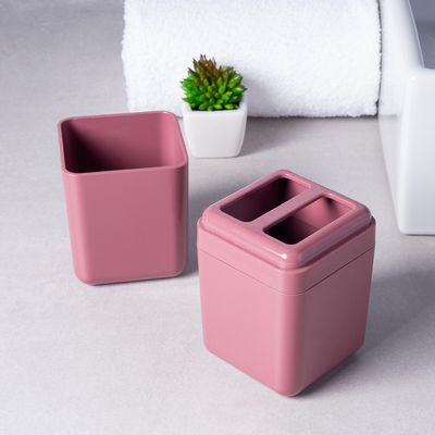 Porta-escova-de-dente-com-tampa-para-banheiro-rosa-Cube-Brinox-1592041