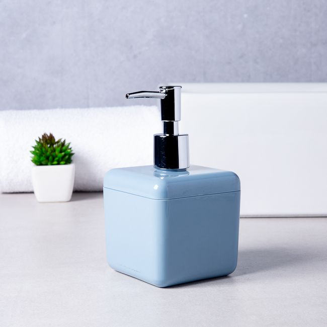 Porta-sabonete-liquido-de-bancada-polipropileno-azul-Brinox-1592017