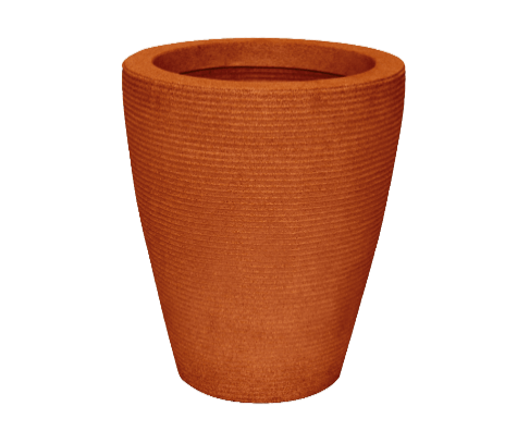 Vaso-Vasap-Design-Cone-Riscato-Alt--55-cm-X-Larg--38-cm-Terracota-1626680