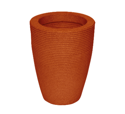 Vaso-Vasap-Design-Cone-Riscato-Alt--45-cm-X-Larg--30-cm-Terracota-1626701