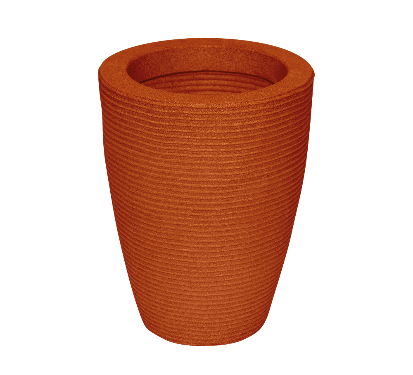 Vaso-Vasap-Design-Cone-Riscato-Alt--45-cm-X-Larg--30-cm-Terracota-1626701