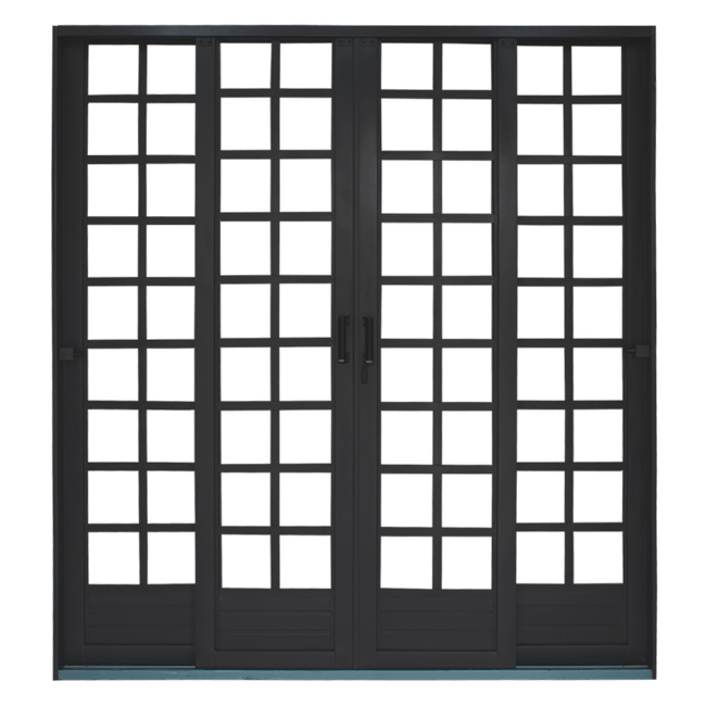 Porta-de-Correr-4-Folhas-com-Divisor-Quadriculado-Alt--215cm-x-Larg--200-cm-com-Primer-1635719