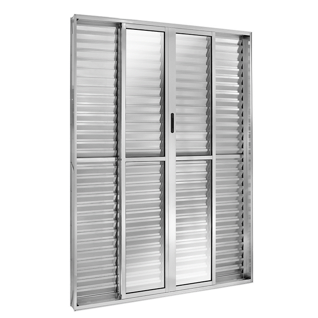 Porta-Balcao-Veneziana-de-Correr-Abertura-Central-de-Aluminio-6-Folhas-Ecosul-Esquadrisul-Alt-Alt-210Cm-X-Comp-200Cm-Aluminio-Brilhante-1641352