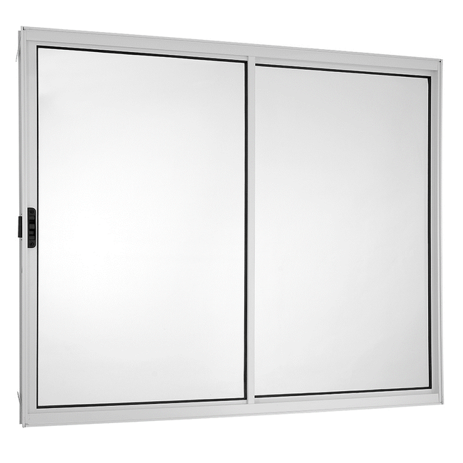 Janela-de-Correr-Lado-de-Abertura-Esquerdo-de-Aluminio-2-Folhas-sem-grade-Ecosul-Esquadrisul-Alt-100Cm-X-Comp-150Cm-Aluminio-Branco-1641441