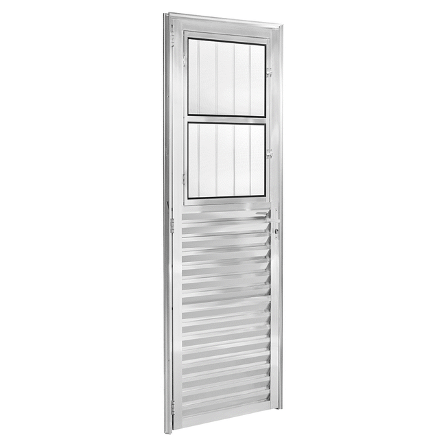 Porta-com-Postigo-Direita-com-Fechadura-de-Aluminio-Fortsul-Plus-Esquadrisul-Alt--210cm-X-Comp--90-cm-Brilhante-1639730