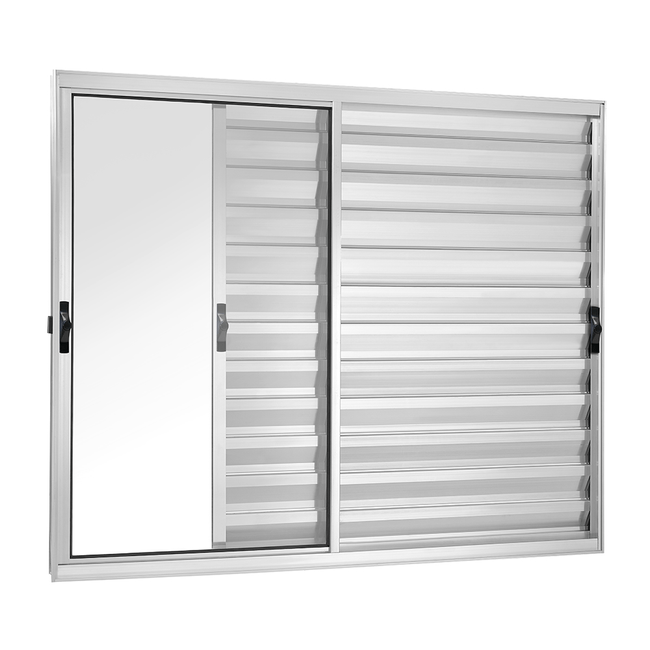 Janela-Veneziana-de-Correr-de-Aluminio-3-Folhas-Moveis-Fortsul-Esquadrisul-Alt--120cm-X-Comp--120-cm-Brilhante-1639870