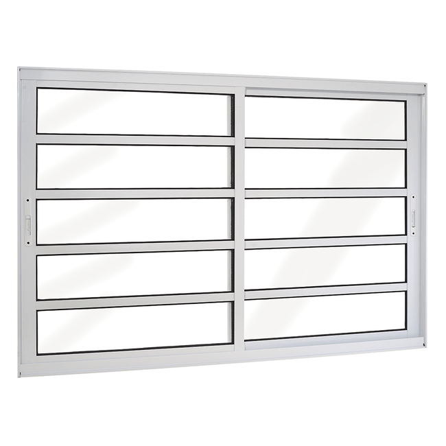 Janela-de-Correr-Topsul-Aluminio-2-Folhas-Moveis-Vidro-com-Travessas-Liso-Alt-100-cm-x-Comp-120-cm-Branca-1430203