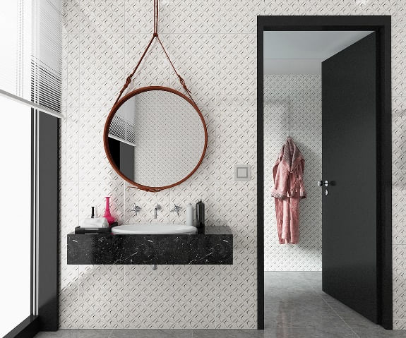 Revestimento Cerâmico Jardins Extra Formigres Brilhante Bold 34X60cm Branco