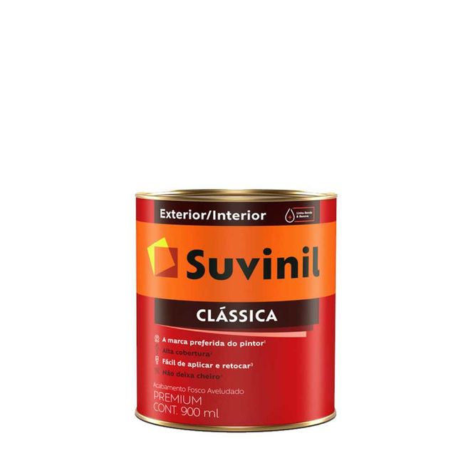 Tinta Premium Classica Fosco Aveludado Branco Neve 900Ml Suvinil