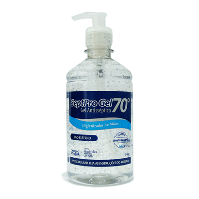 Álcool Gel 70 com Válvula Pump Septoprogel 440g