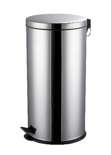 Lixeira em Aço Inox Brilhante 40L Coisas  Coisinhas