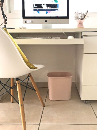 Cesto de Lixo 12,5 Litros Protea Dello Rosa