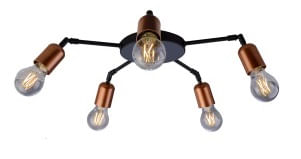 PLAFON-EDISON-BRONZE-PRETO--5xE27--SOQUETE--127-220V--40W----ORLUCE-1377400