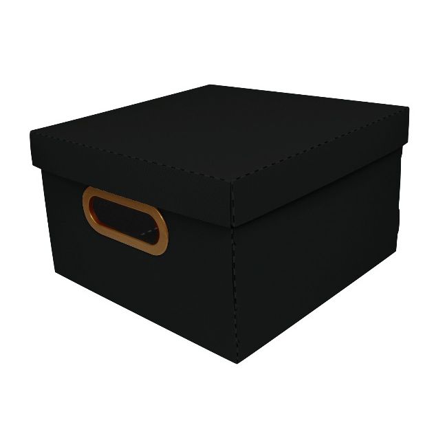 CAIXA-ORGANIZADORA-LINHO-PROTEA-PRETA-LARG-X-COMPR-ALT-25X25X15CM-PEQUENA-1527916