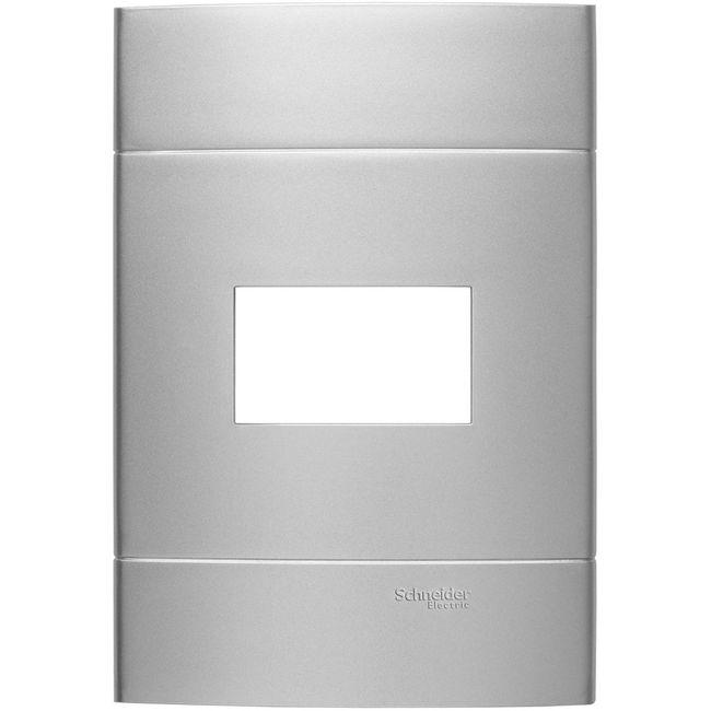 PLACA-4X2-1-MODULO-PRATA-ARTICO-DECOR-SCHNEIDER-314390