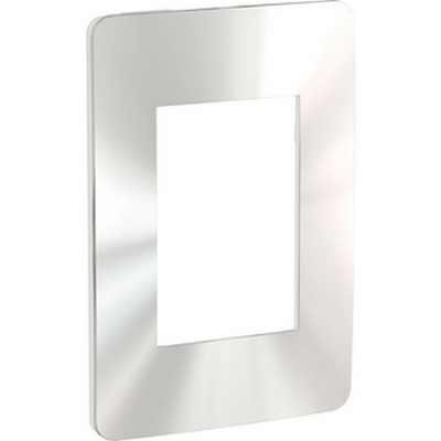 PLACA-4X2-3-POSTOS-BR-CHROME-GLOSS-ORION-SCHNEIDER-1550110