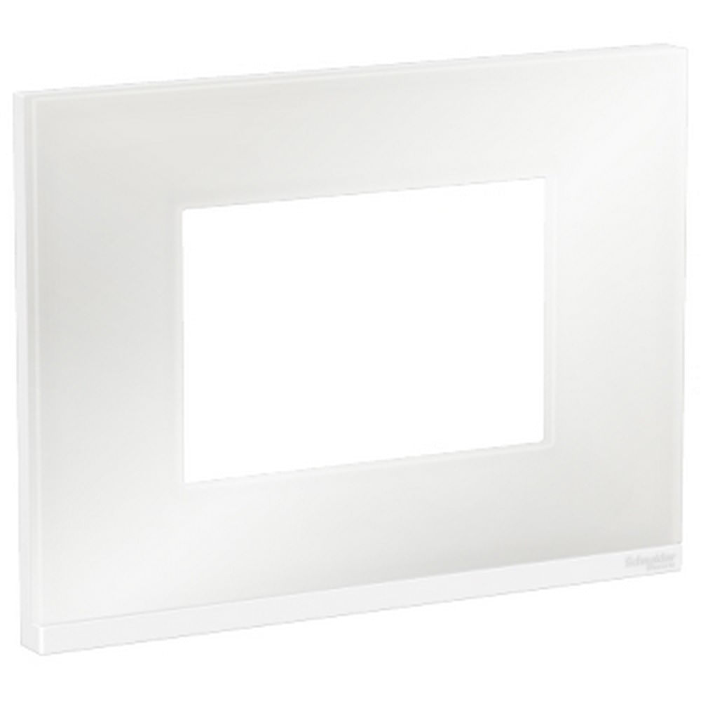 PLACA-SUPORTE-4X2-3-POSTOS-CLASS-BR---WHITE-GLASS-HORIZONTAL-ORION-SCHNEIDER-1550314