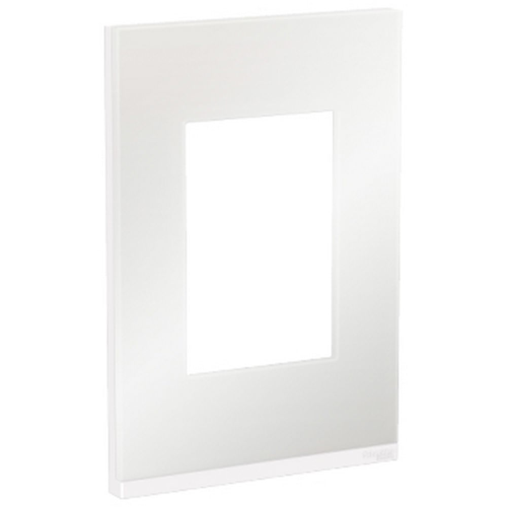 PLACA-SUPORTE-4X2-3-POSTOS-CLASS-BR---WHITE-GLASS-VERTICAL-ORION-SCHNEIDER-1550233