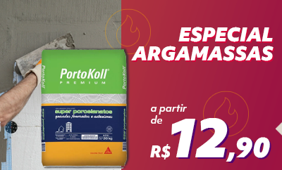 ARGAMASSAS a partir de R$ 12,90 